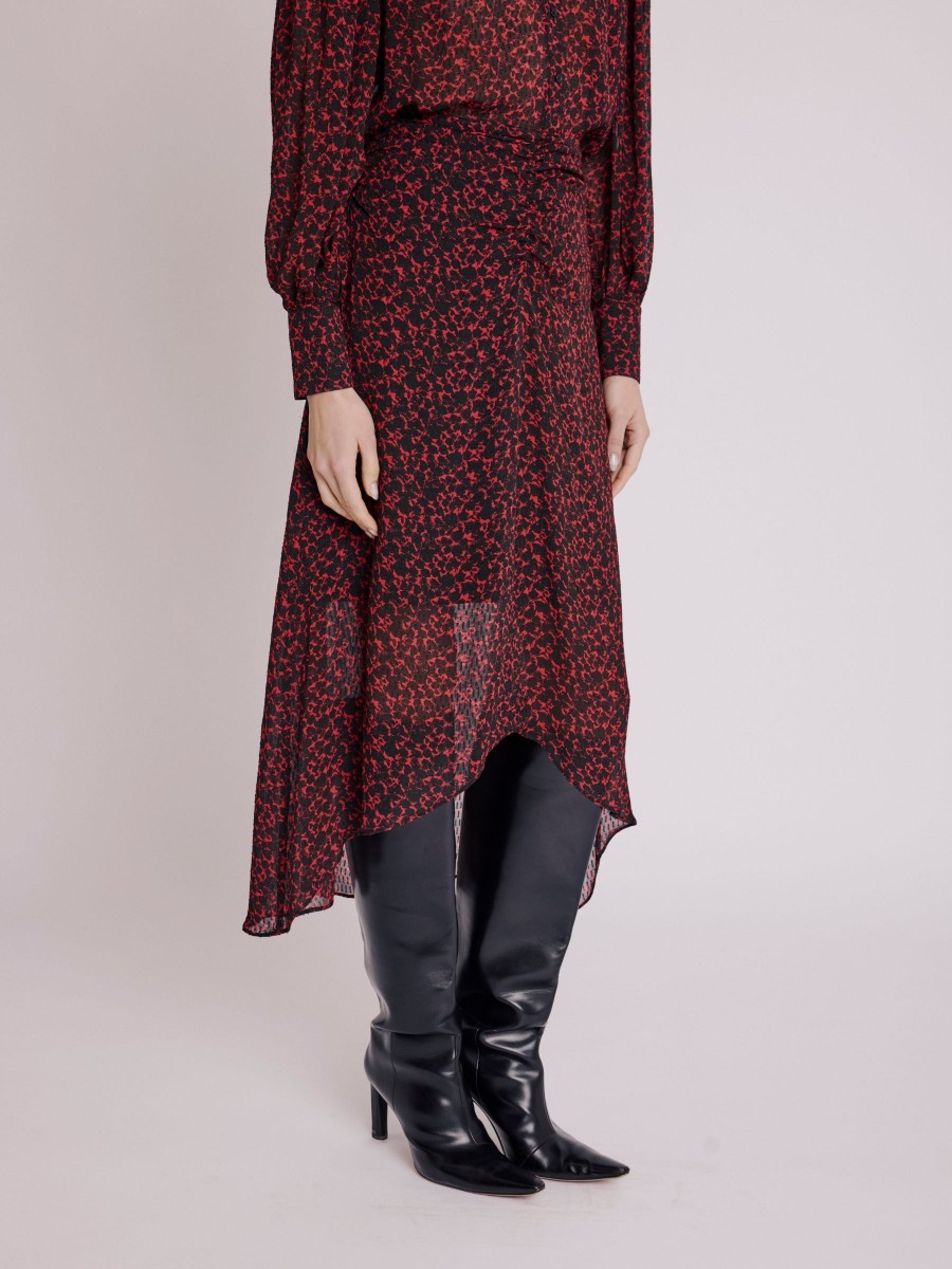 Berenice Γυναικεία Φούστα Ασύμμετρη σε Εμπριμέ φωτογραφία