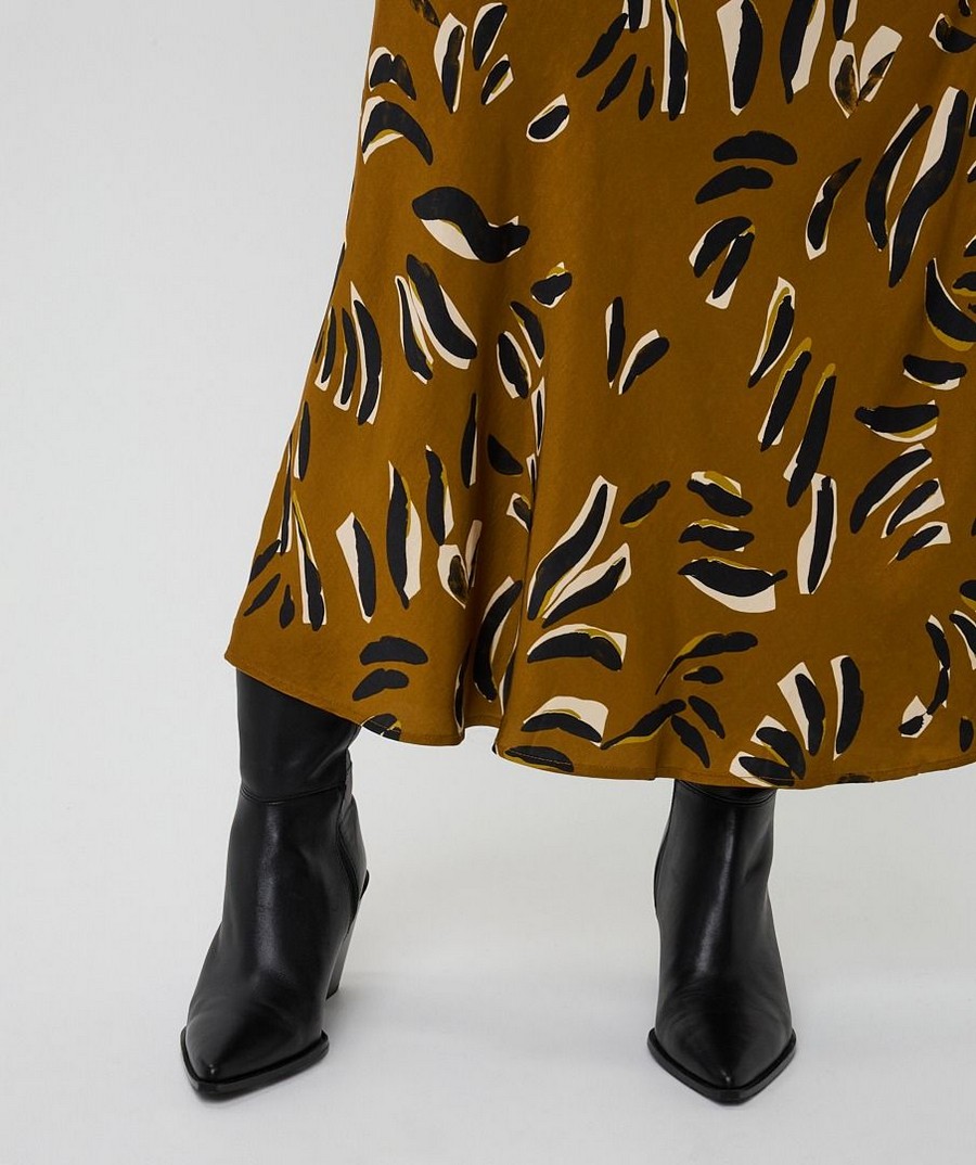 EsQualo Γυναικεία Φούστα Harmony Maxi Με Print φωτογραφία