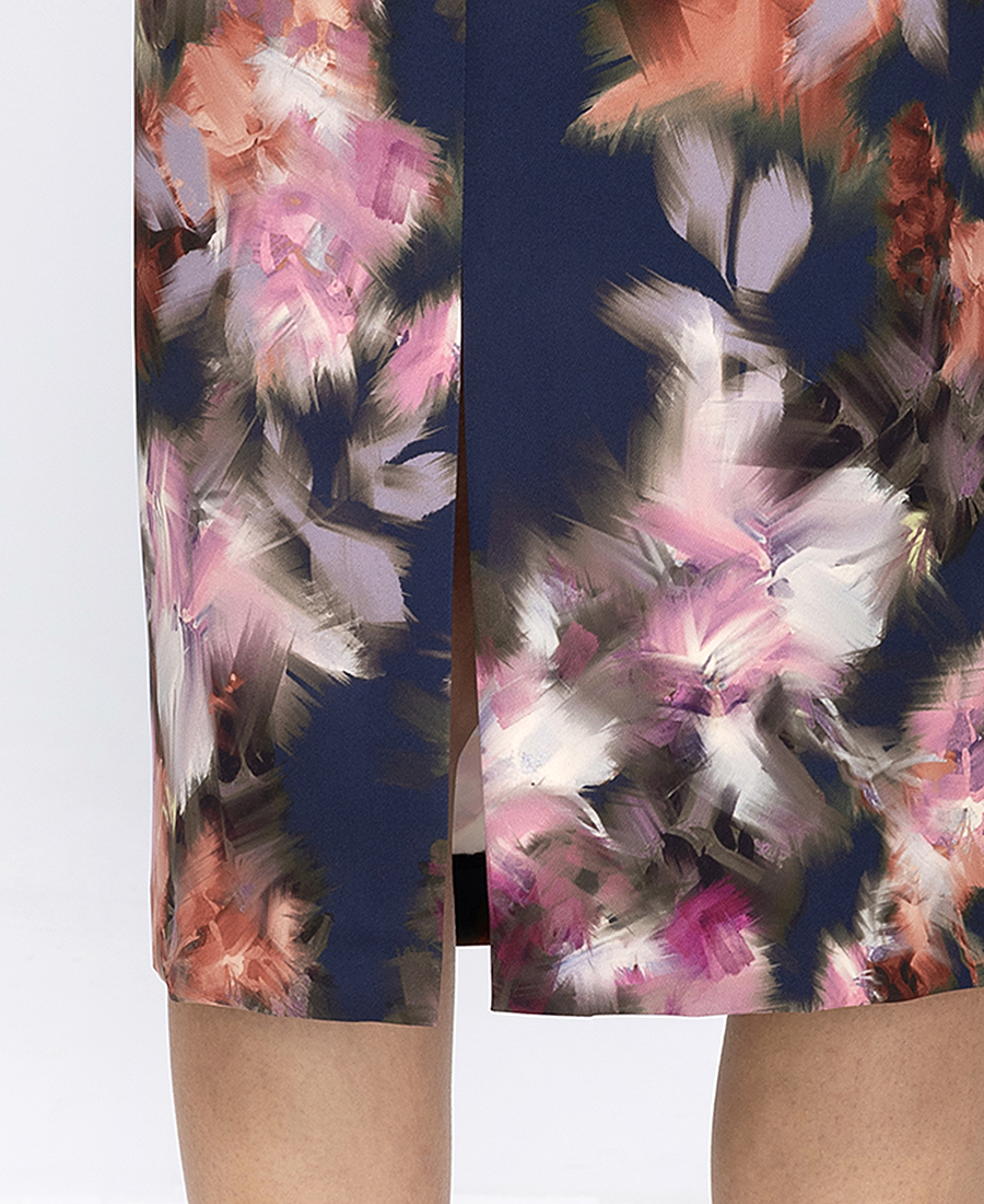 Γυναικεία Midi Pencil Φούστα Με Floral Μοτίβο φωτογραφία