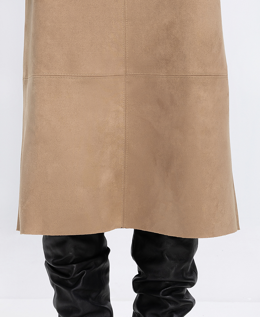 Γυναικεία Midi Φούστα Από Οικολογικό Δέρμα φωτογραφία