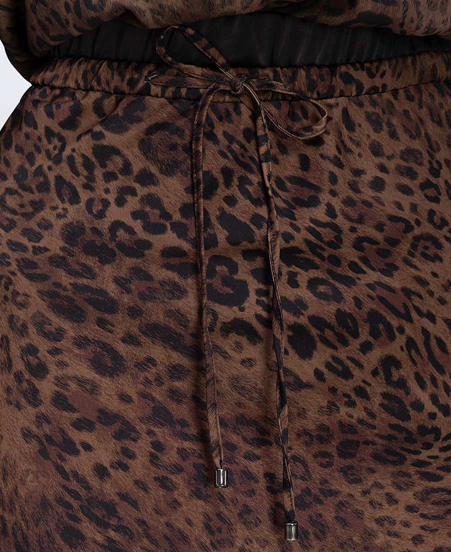 Γυναικεία Midi Φούστα Με Animal Print φωτογραφία