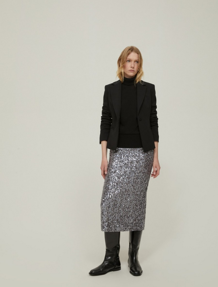 Pennyblack Γυναικεία Φούστα Slim Fit Με Παγιέτες φωτογραφία