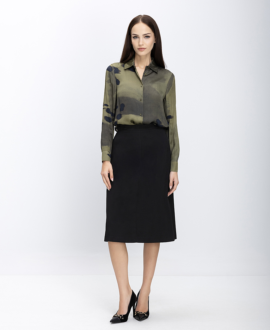 The Abito Γυναικεία Midi Φούστα Με Μεταλλική Λεπτομέρεια φωτογραφία