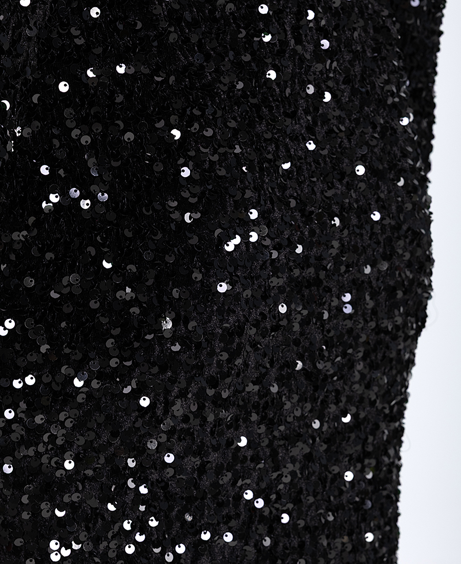 Luckylu Γυναικεία Midi Φούστα Με Παγιέτες Regular Fit φωτογραφία