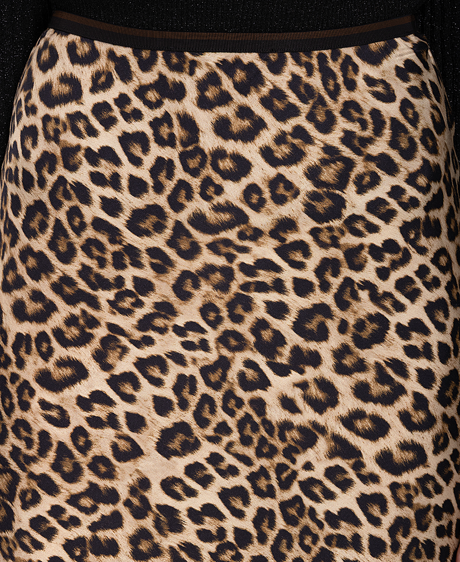 Gerald Darel Γυναικεία Midi Φούστα Σατέν Με Animal Print φωτογραφία