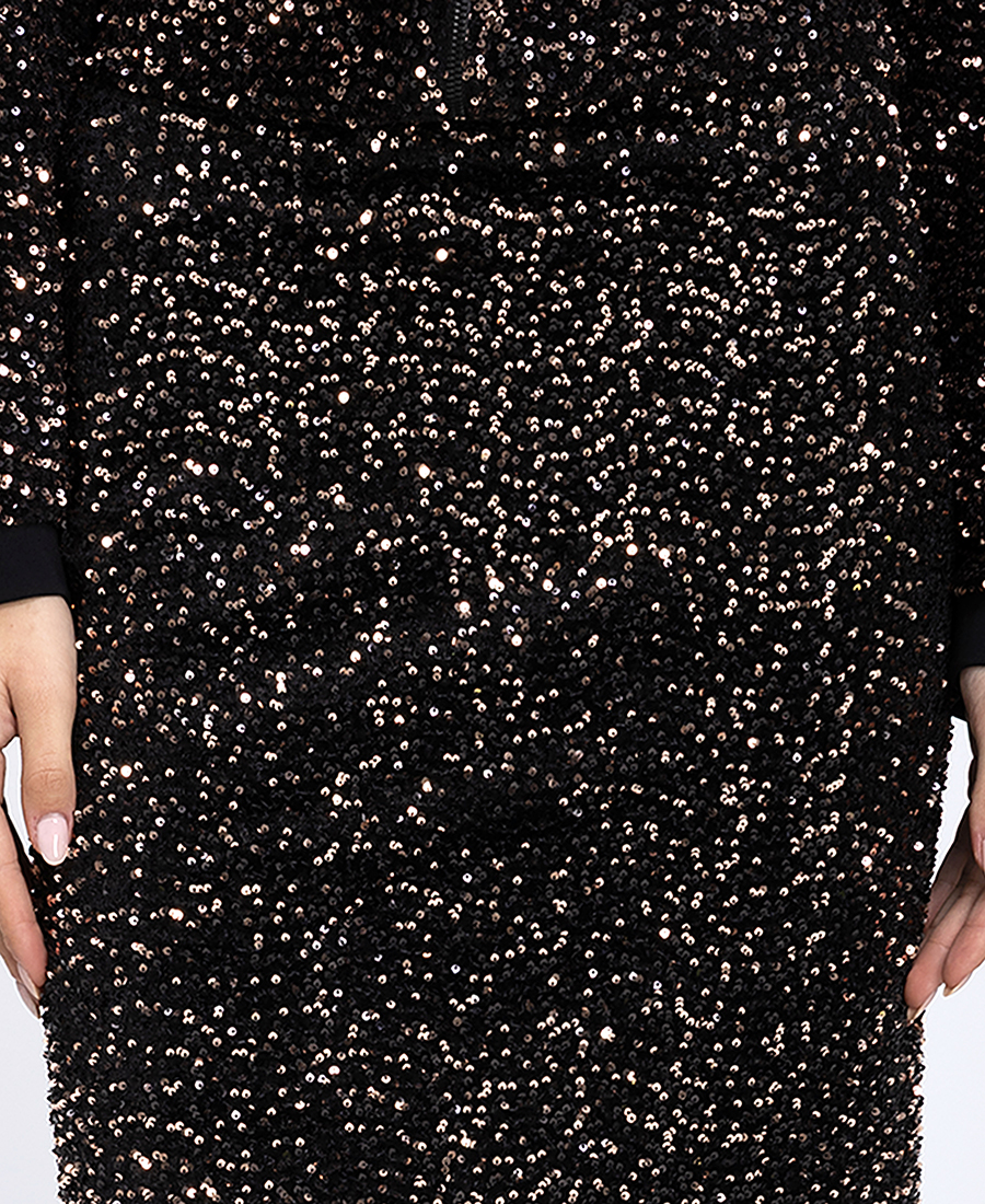 Elena Miro Γυναικεία Midi Φούστα Με Παγιέτες φωτογραφία