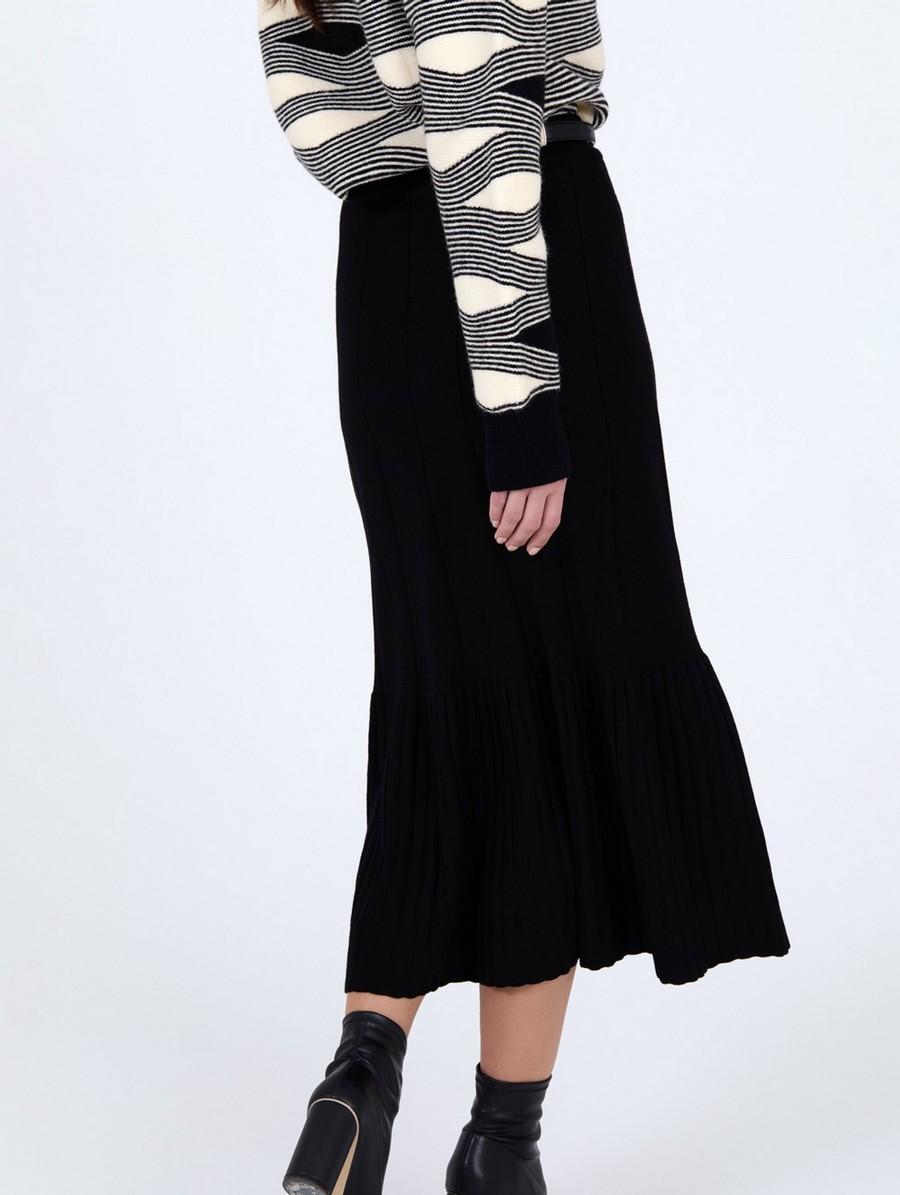 Skatie Γυναικεία Πλεκτή Φούστα Με Πιέτες φωτογραφία