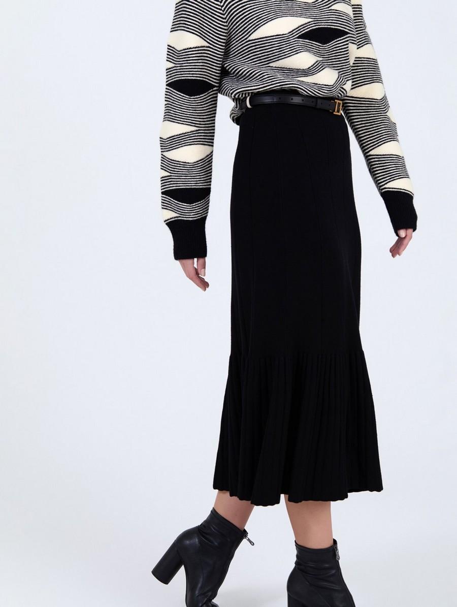 Skatie Γυναικεία Πλεκτή Φούστα Με Πιέτες φωτογραφία