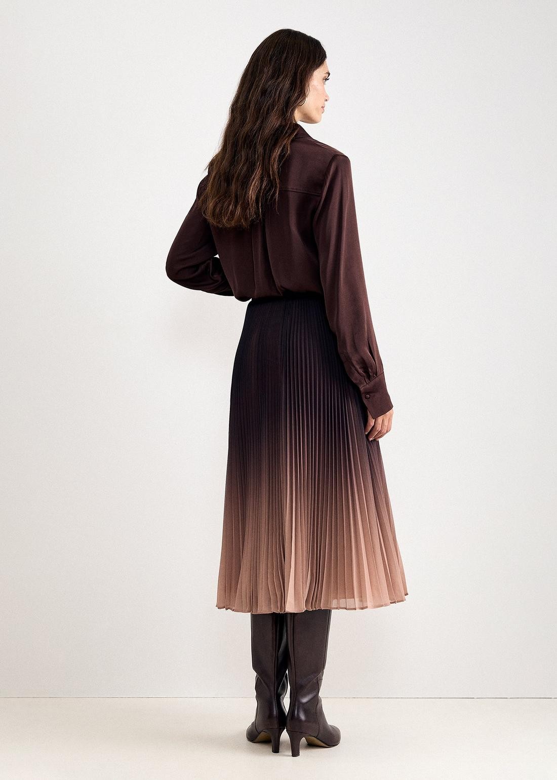 Phase Eight Phase Eight Γυναικεία Ombre Πλισέ Midi Φούστα Regular Fit Για Βραδινές & Formal Εμφανίσεις - 3