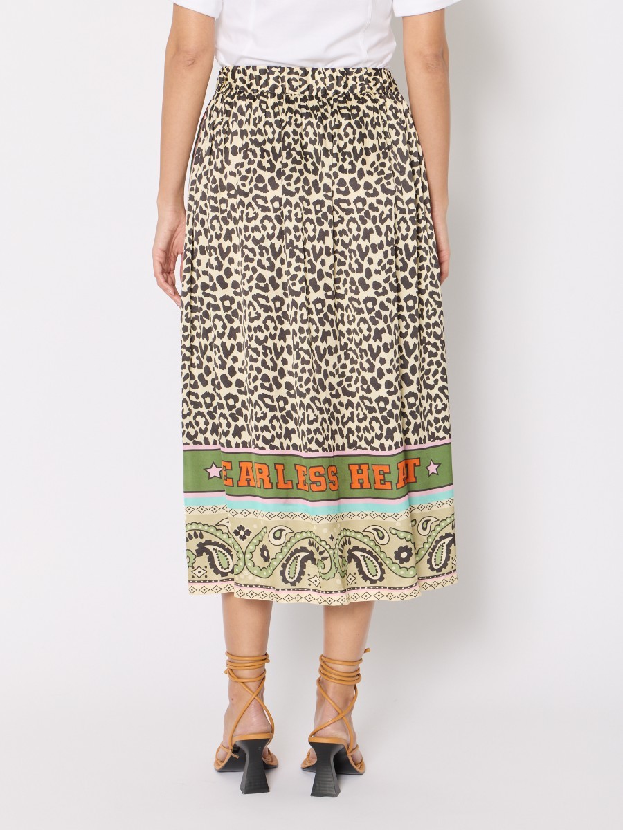 Berenice Γυναικεία Φούστα Regular Fit Εμπριμέ φωτογραφία