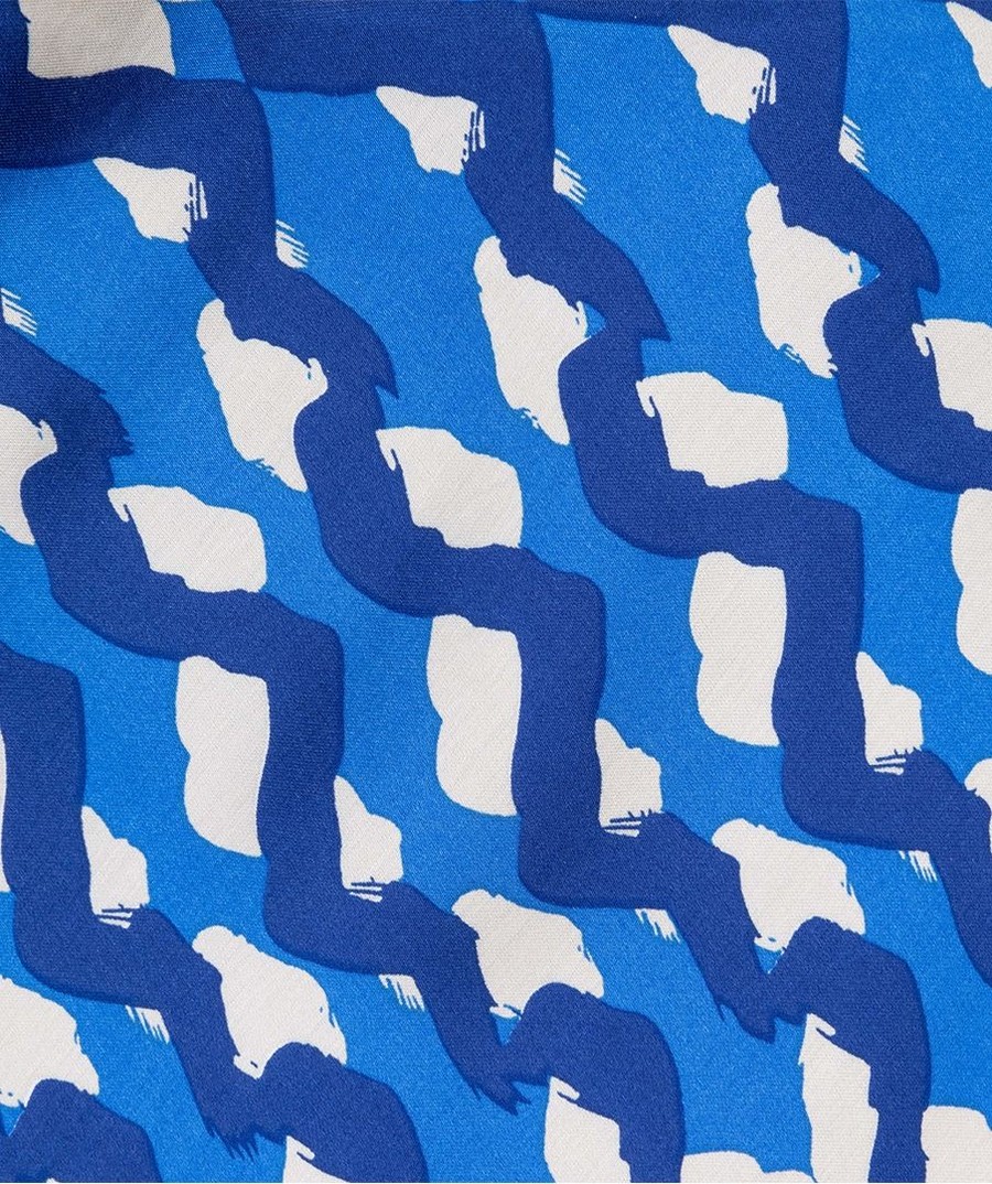 EsQualo Γυναικεία Μακριά Φούστα Utopia Fantasy σε Εμπριμέ Μπλε φωτογραφία