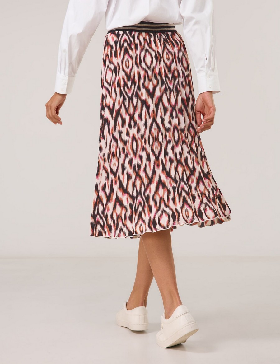 Gerry Weber Γυναικεία Πλισέ Φούστα σε Α-Γραμμή με All-Over Σχέδιο και Glittery Ελαστική Ζώνη Εμπριμέ φωτογραφία