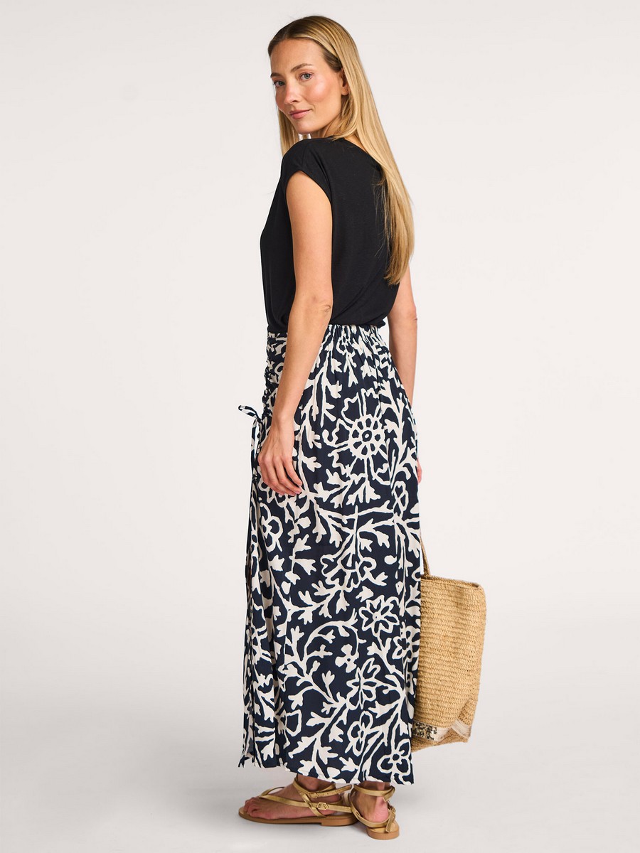 La Fee Maraboutee Γυναικεία Μακριά Φούστα Regular Fit με Floral Print και Δέσιμο φωτογραφία