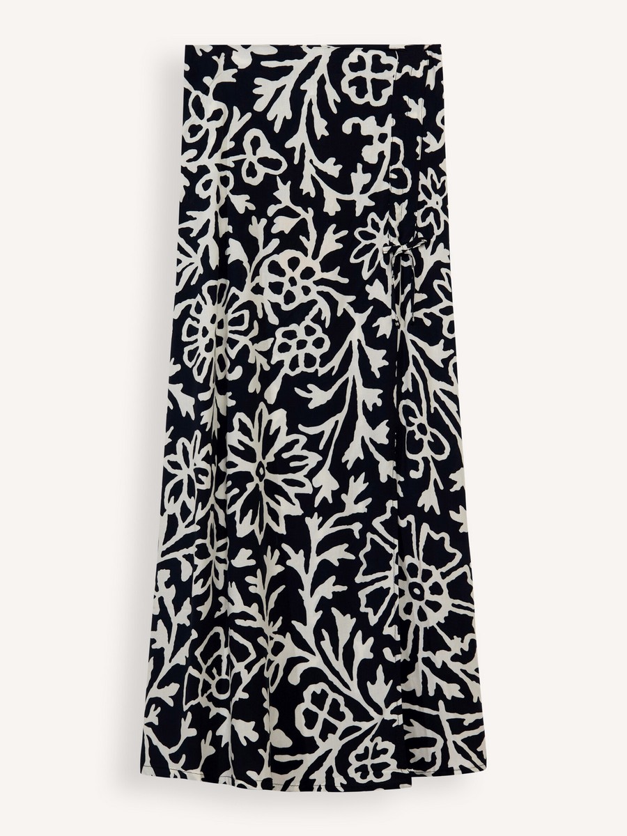 La Fee Maraboutee Γυναικεία Μακριά Φούστα Regular Fit με Floral Print και Δέσιμο φωτογραφία