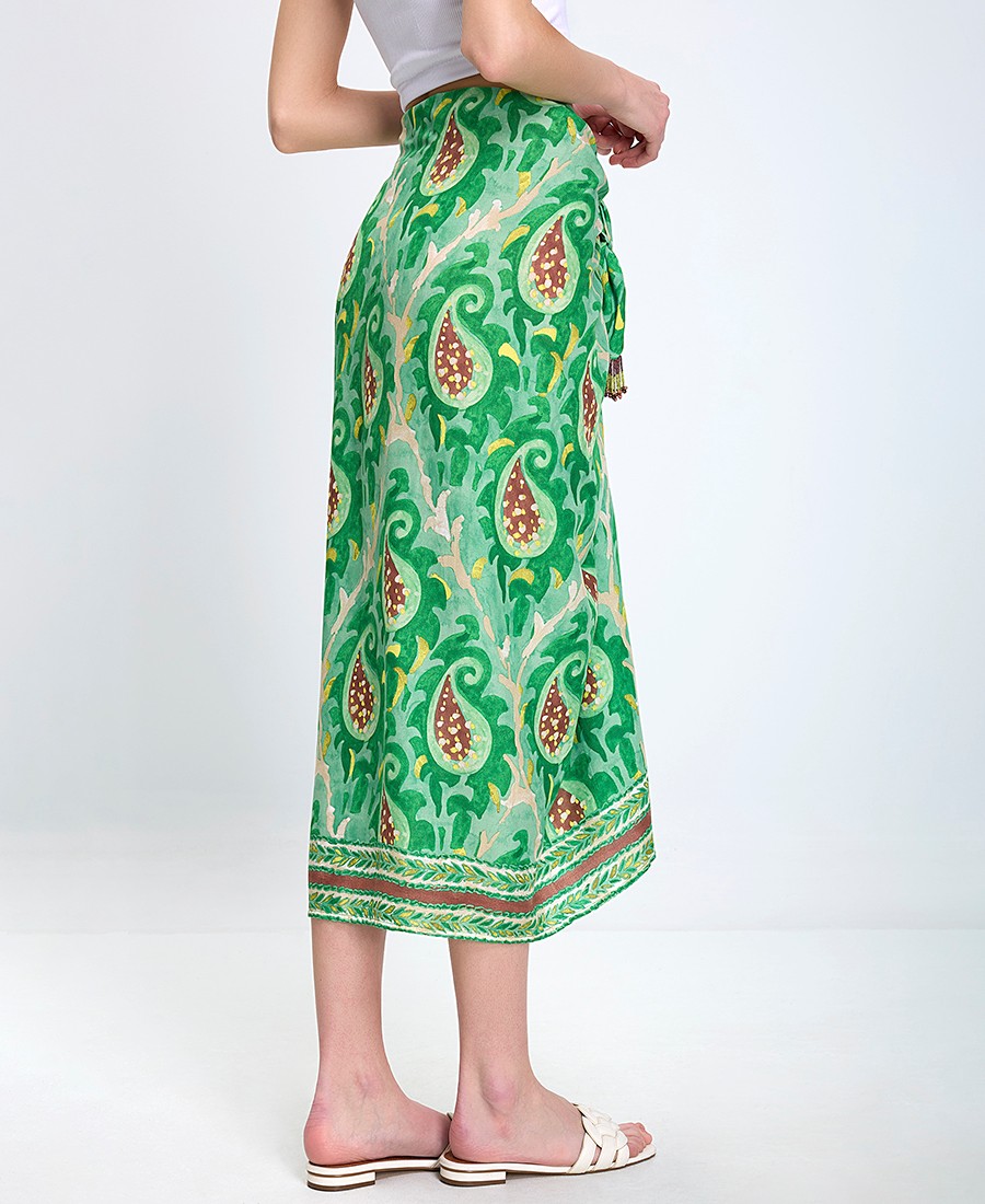 Maliparmi Γυναικεία Φούστα/Παρεό Regular Fit Από Βισκόζη Με Εμπριμέ Σχέδιο φωτογραφία