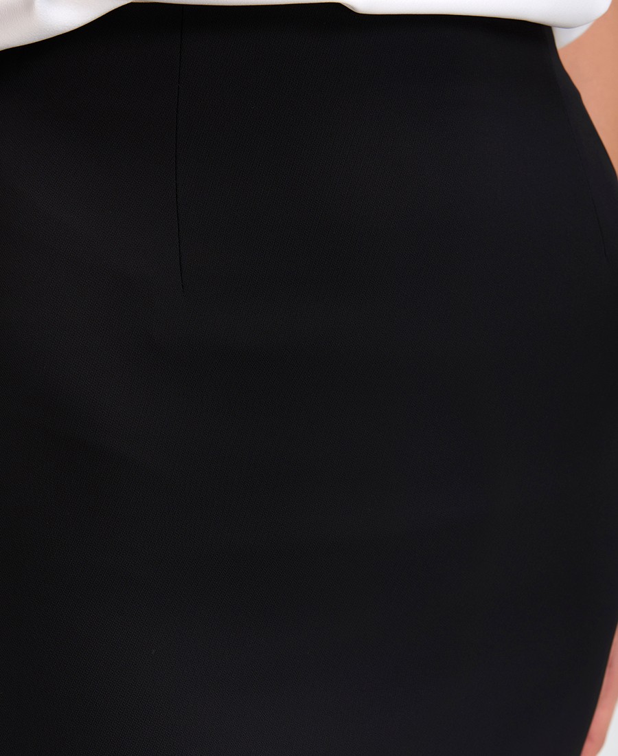 Γυναικεία Midi Φούστα Pencil Regular Fit σε Μαύρο φωτογραφία