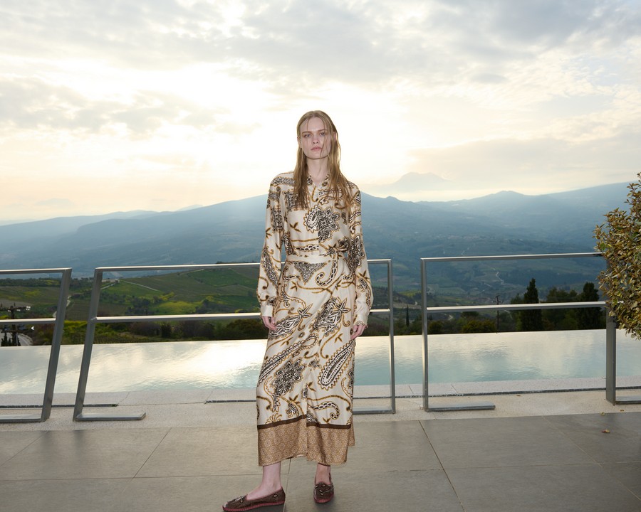 Γυναικεία Φούστα Maxi με Boho Μοτίβο σε Εμπριμέ φωτογραφία