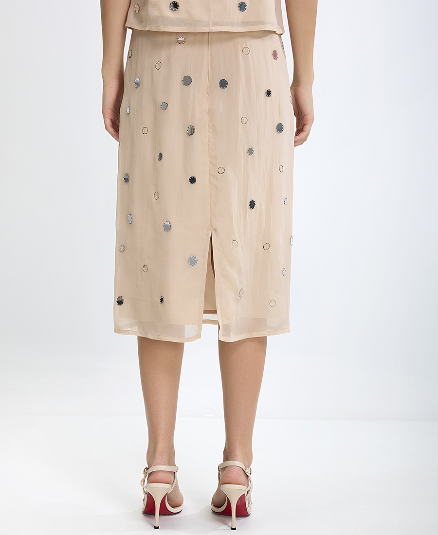 Seventy Venezia Γυναικεία Φούστα Regular Fit με Κεντητές Λεπτομέρειες φωτογραφία