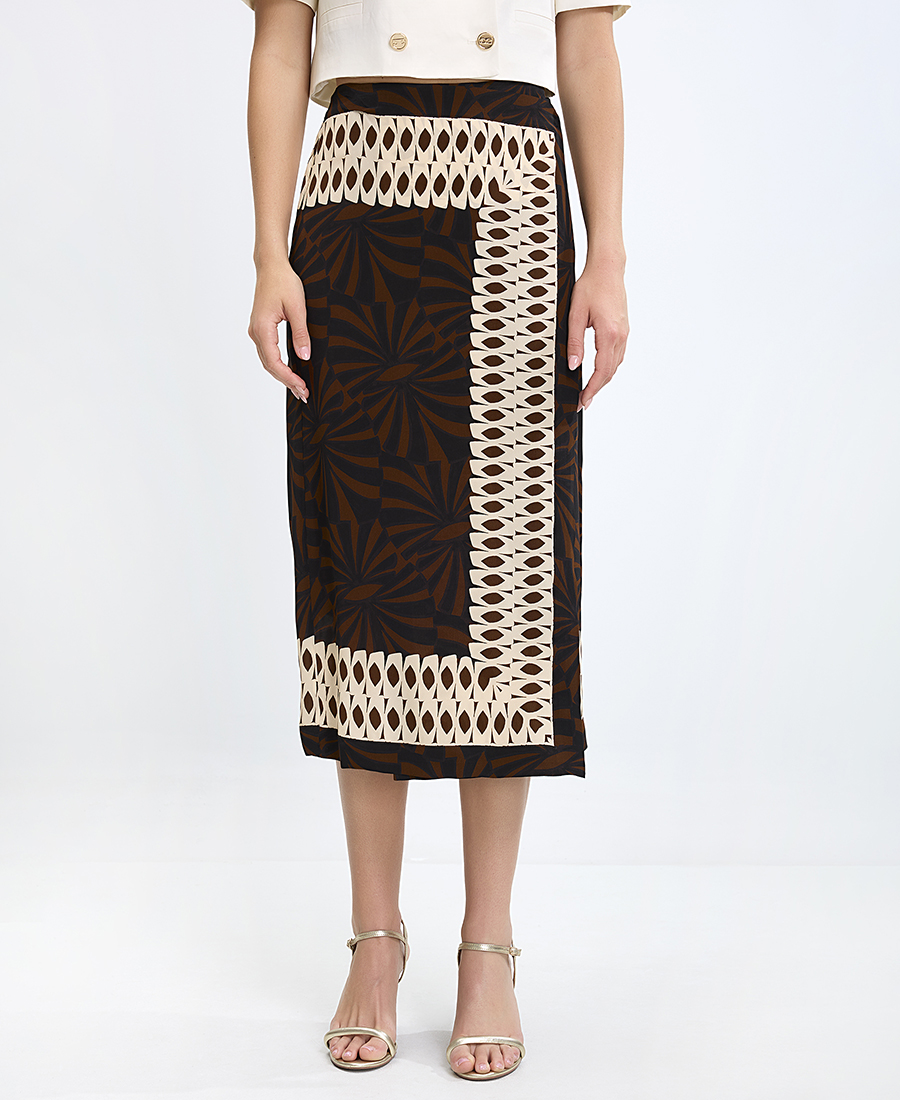 Seventy Venezia Seventy Venezia Γυναικεία Φούστα Regular Fit με Γραφικό Μοτίβο