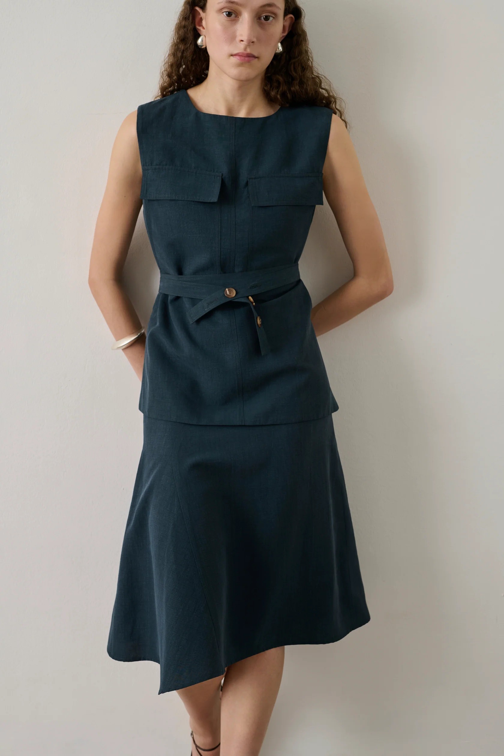 Soeur Soeur Γυναικεία Midi Φούστα Με Ασύμμετρη Γραμμή