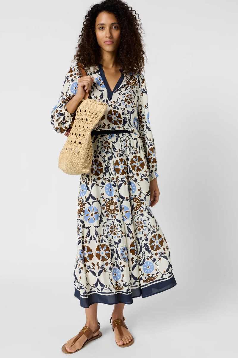Gerard Darel Γυναικεία Maxi Φούστα Floral Flared Fit Με Vegetal Print φωτογραφία