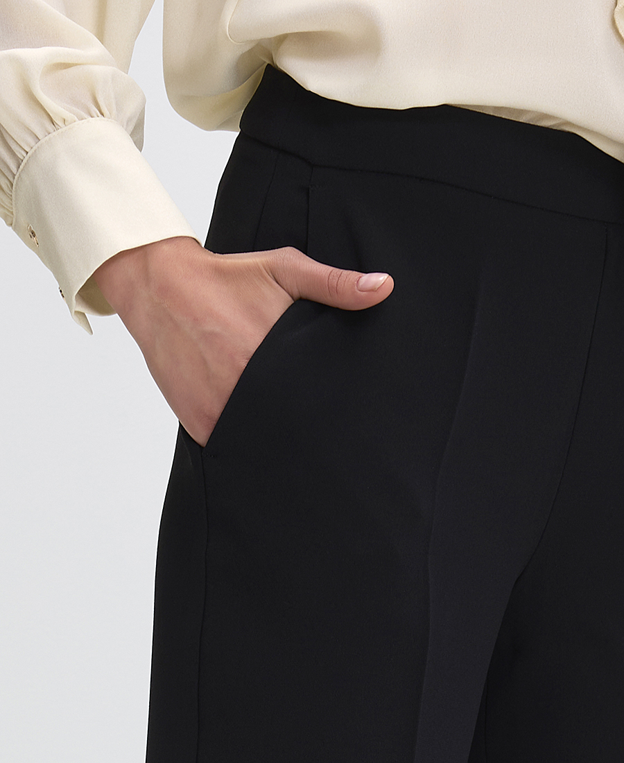 Caractere Γυναικείο Παντελόνι Φαρδύ σε Μαύρο φωτογραφία