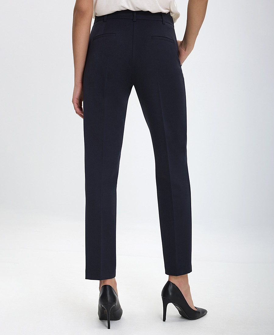 Laura Donini Γυναικείο Παντελόνι Straight Fit σε Μπλε - 3