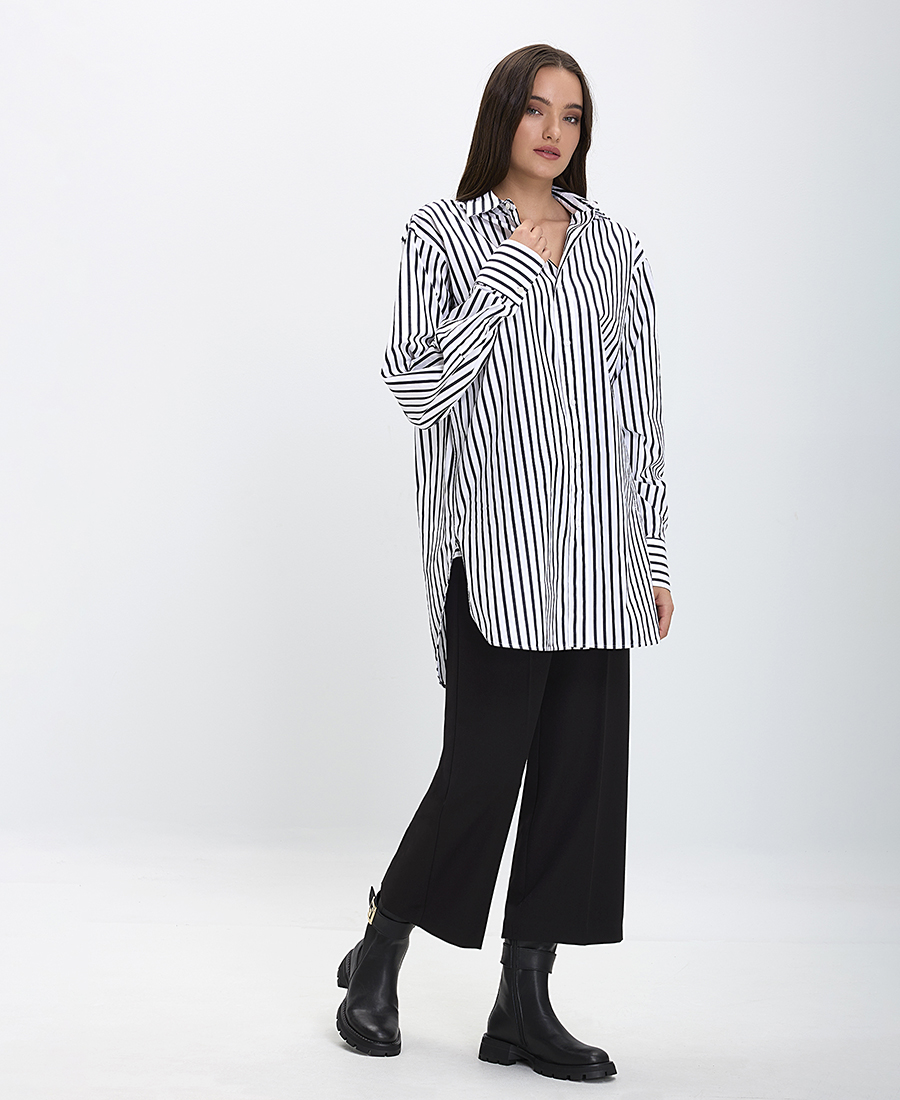 Γυναικείο Παντελόνι Cropped Wide Leg Fit
