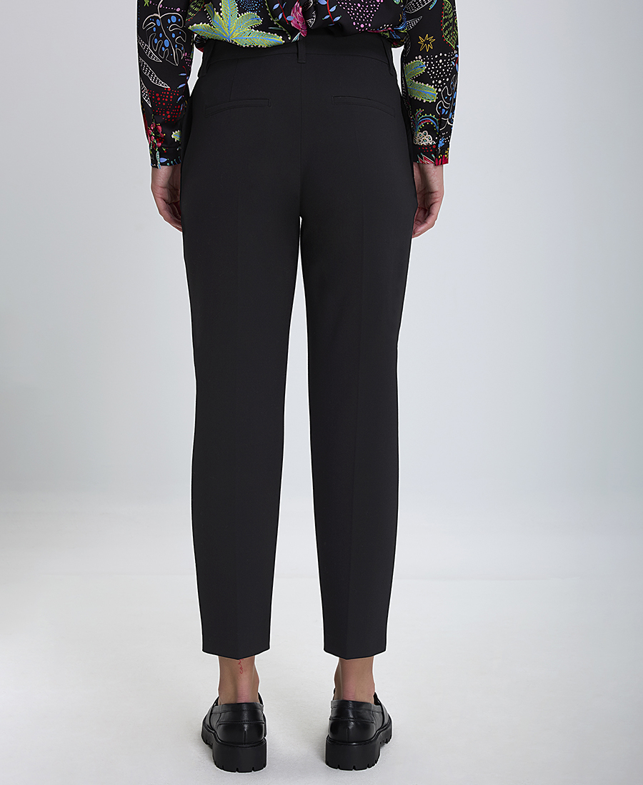 Gerry Weber Gerry Weber Γυναικείο Ψηλόμεσο Παντελόνι Cropped σε Μαύρο - 3
