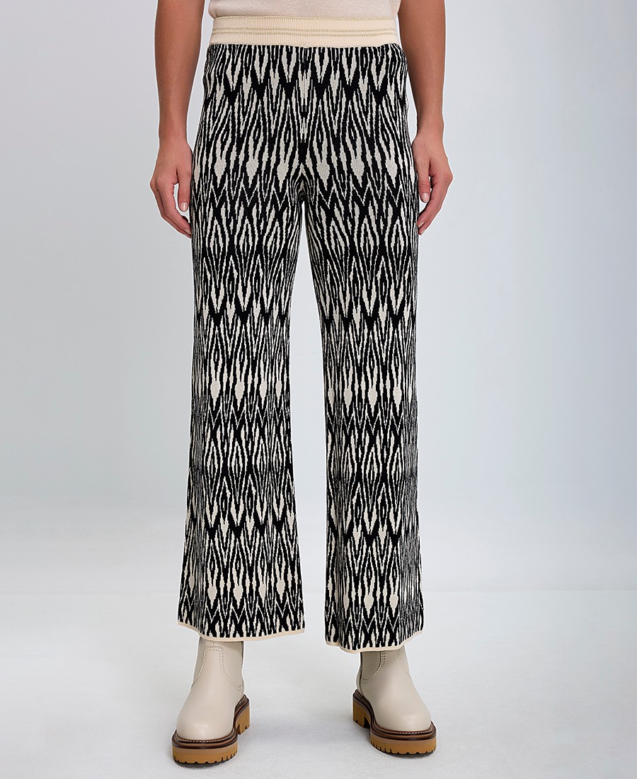 Gerry Weber Γυναικεία Πλεκτή Παντελόνα με Ελαστική Μέση και Ethnic Print