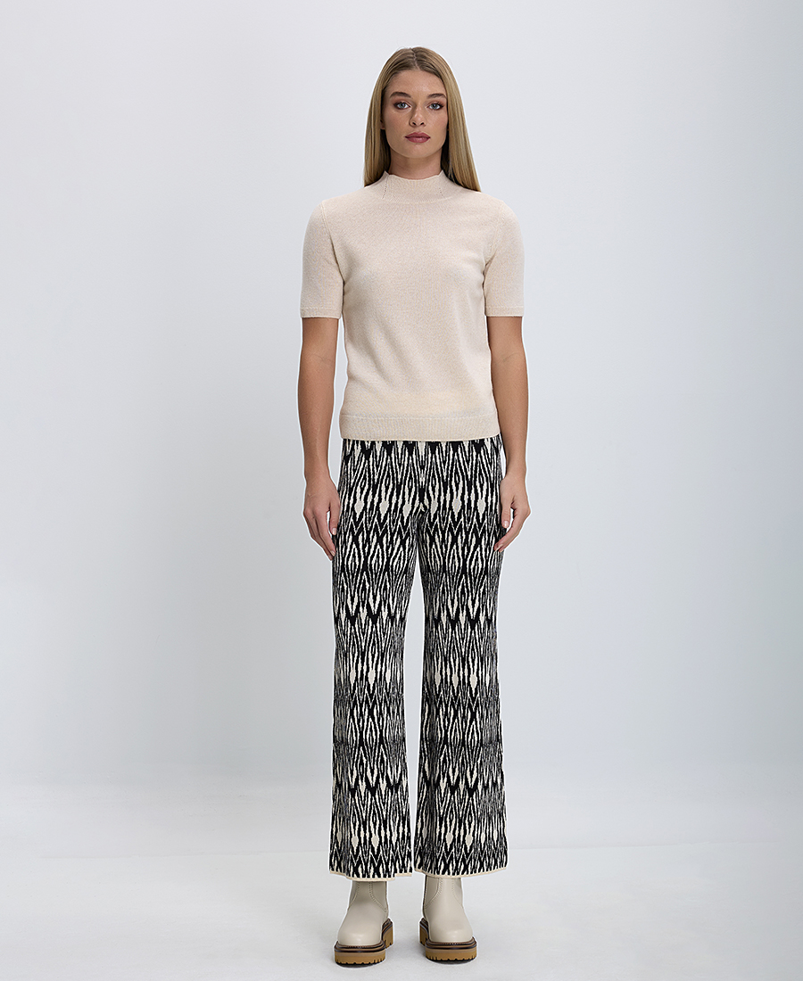 Gerry Weber Γυναικεία Πλεκτή Παντελόνα με Ελαστική Μέση και Ethnic Print φωτογραφία