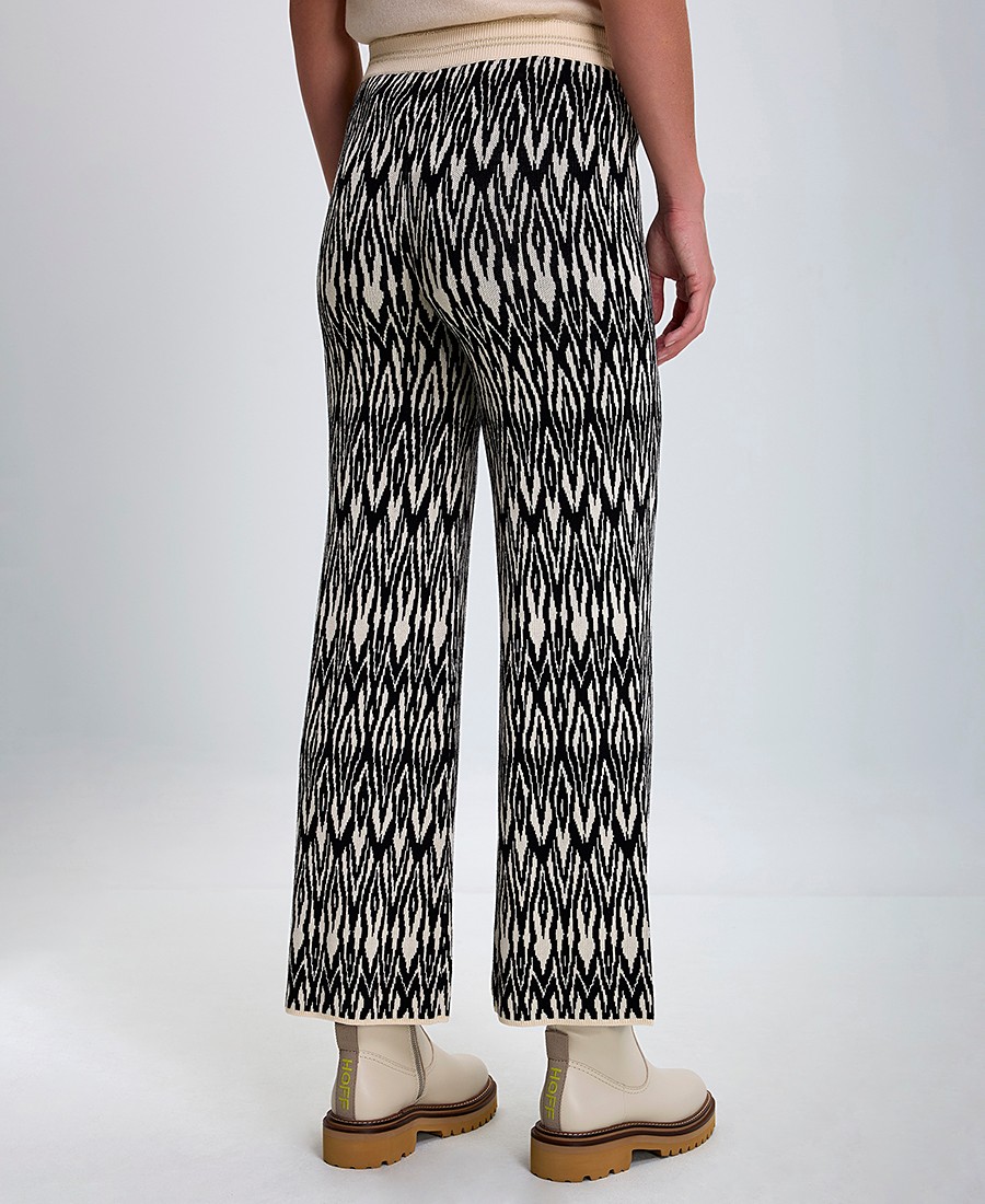 Gerry Weber Gerry Weber Γυναικεία Πλεκτή Παντελόνα με Ελαστική Μέση και Ethnic Print - 3