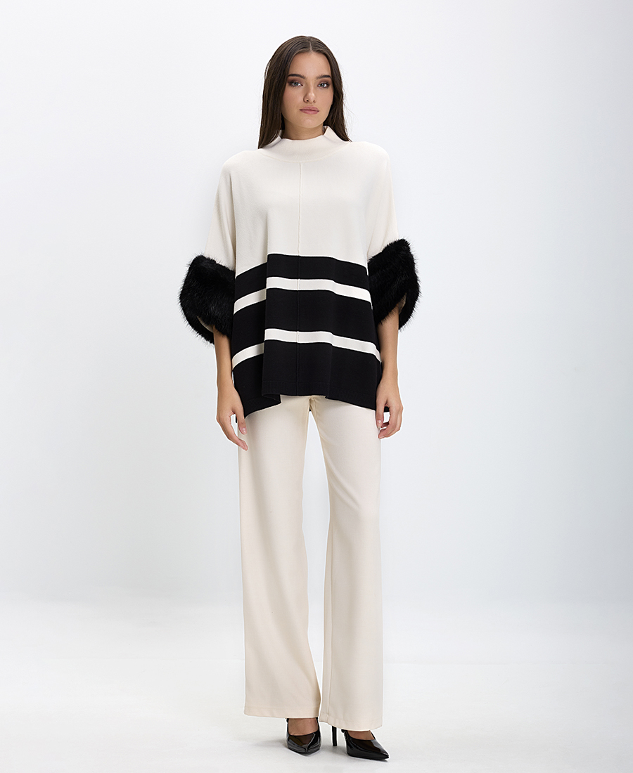 La Fee Maraboutee Γυναικείο Παντελόνι Wide Leg σε Εκρού