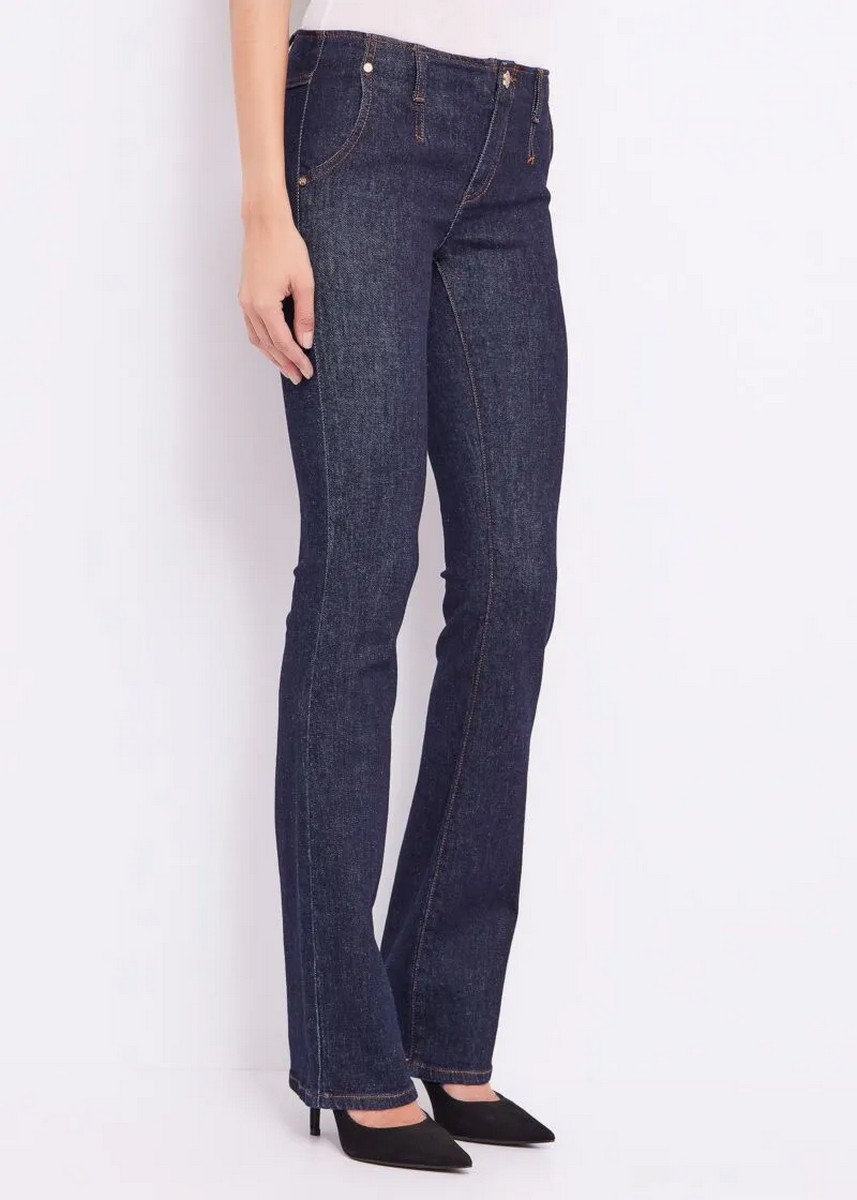 Gaudi Gaudi Γυνακείο Wide Leg Jeans Stretch Βαμβακερό Υψηλή Μέση - 3