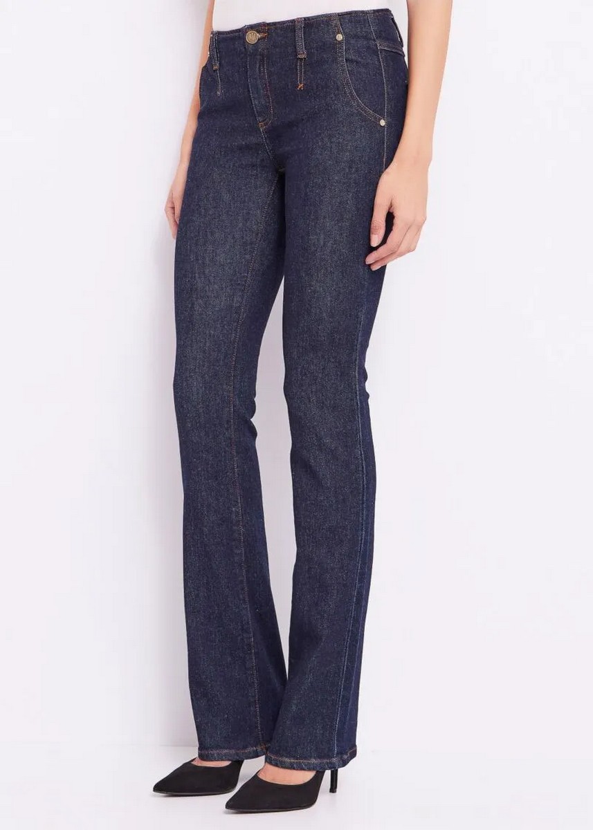 Gaudi Gaudi Γυνακείο Wide Leg Jeans Stretch Βαμβακερό Υψηλή Μέση - 4