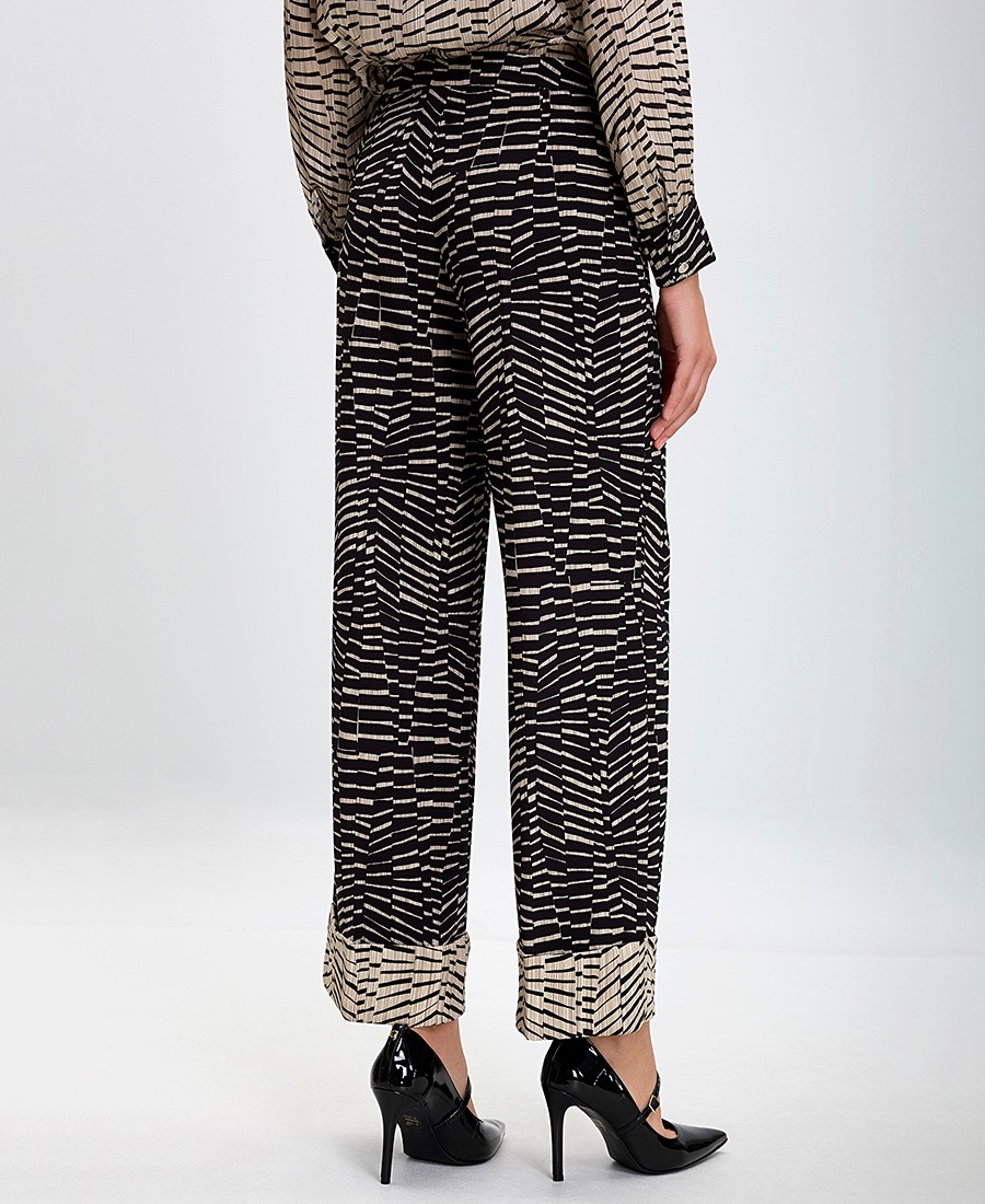 Laura Biagiotti Γυναικεία Παντελόνα Regular Fit Εμπριμέ φωτογραφία