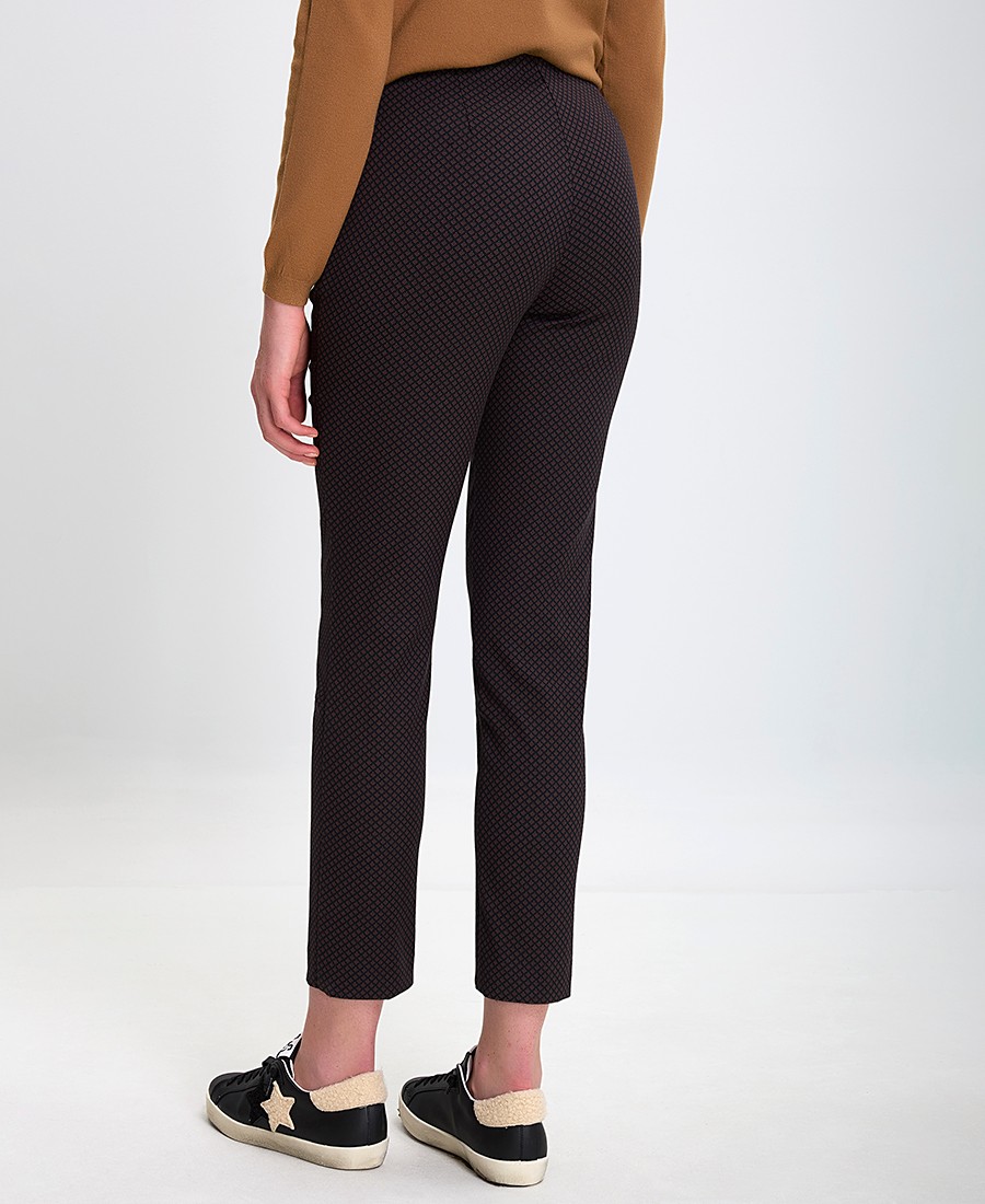 Γυναικείο Ελαστικό Παντελόνι Cropped με Γεωμετρικό Μοτίβο φωτογραφία