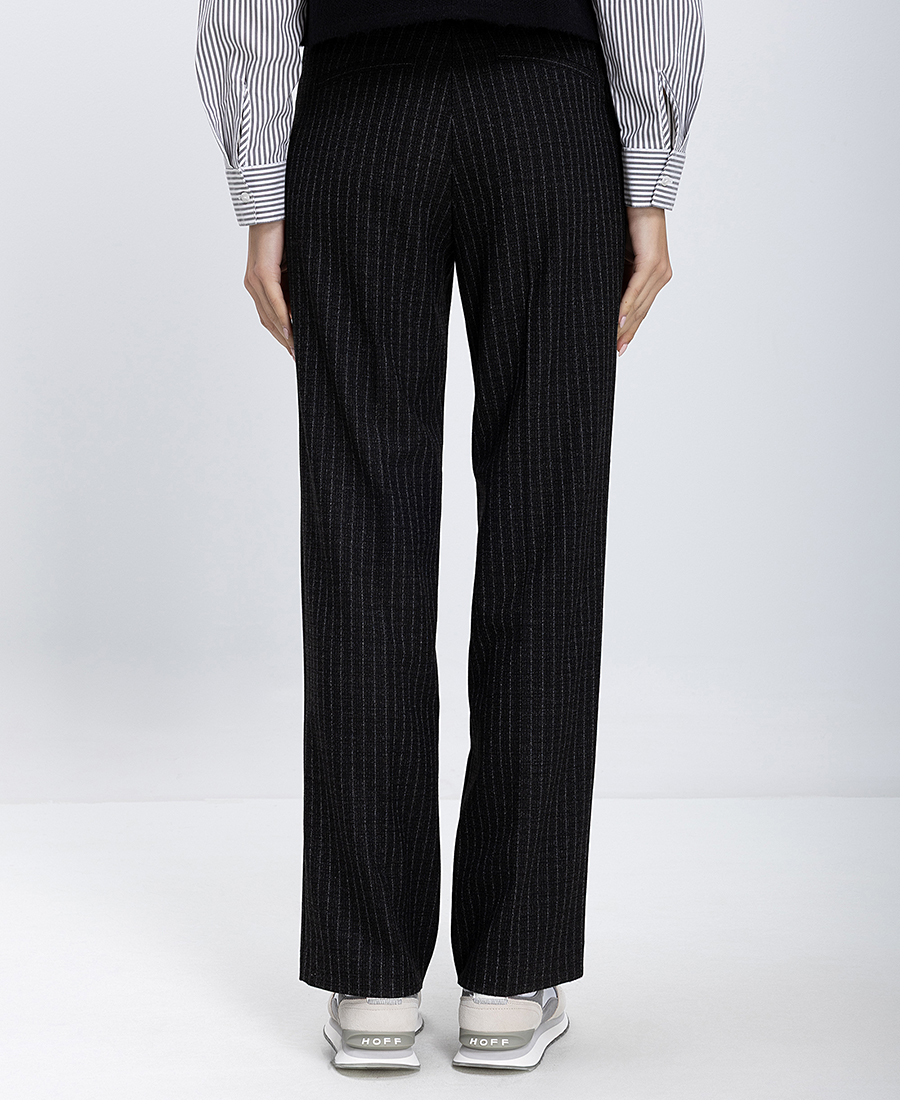 Γυναικείο Παντελόνι Straight Fit Με Διακριτικό Ριγέ Σχέδιο φωτογραφία