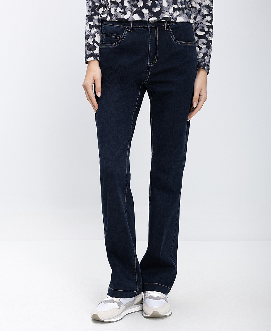 Anna Montana Γυναικείο Τζιν Παντελόνι Straight Fit