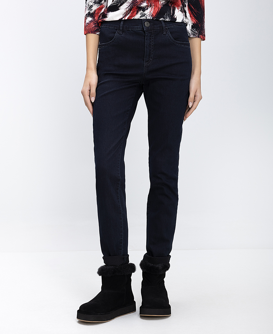 Donna Vita Γυναικείο Τζιν Παντελόνι Ελαστικό Straight Fit