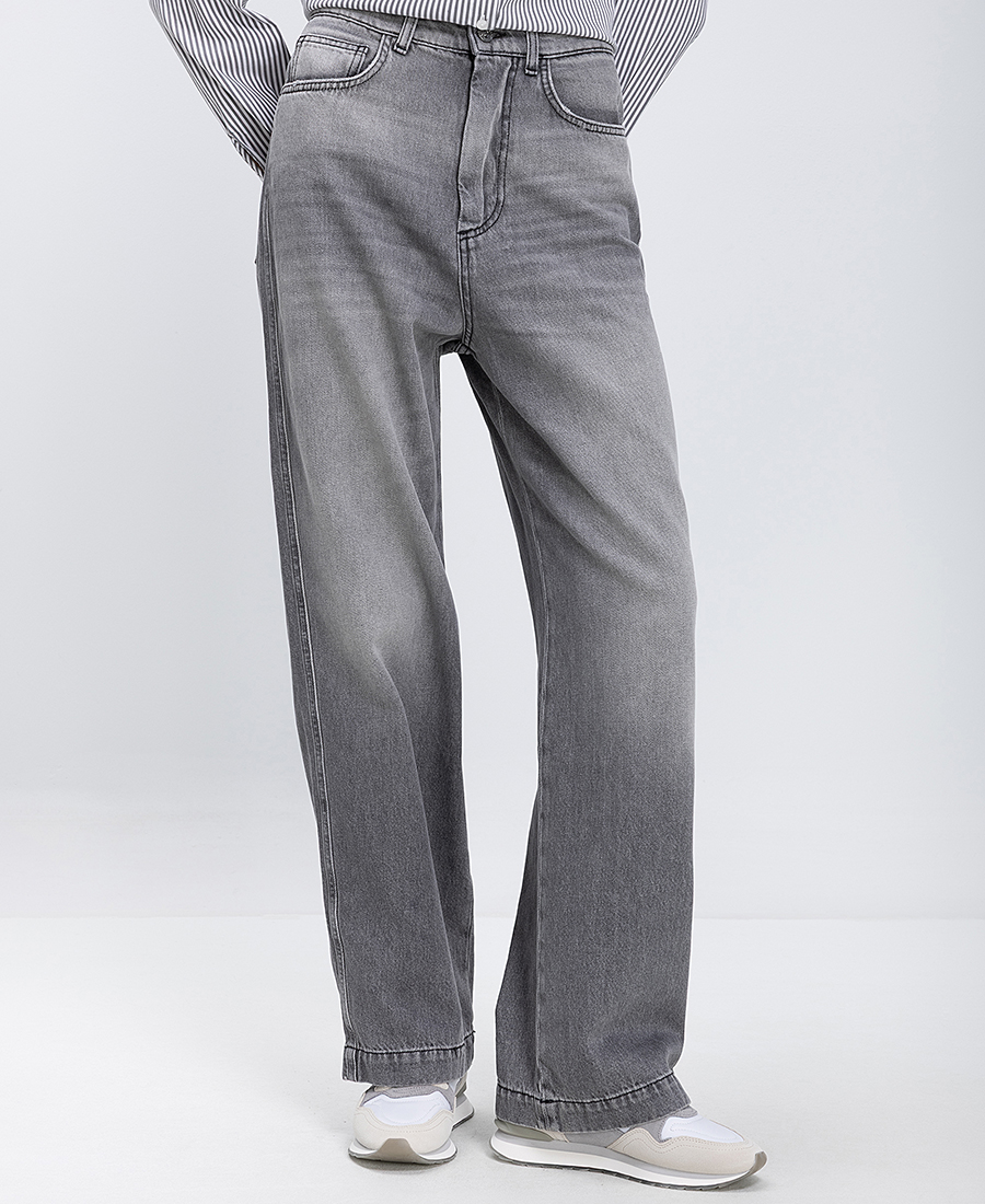 Caractere Caractere Γυναικείο Τζιν Straight Fit Με Πέντε Τσέπες