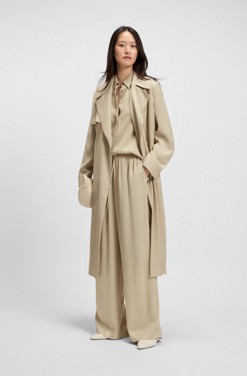 Boss Γυναικείο Παντελόνι Relaxed Fit Extra-Long φωτογραφία