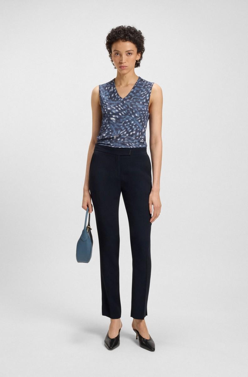 Boss Γυναικείο Παντελόνι Slim Fit Με Άνοιγμα Στα Τελειώματα φωτογραφία