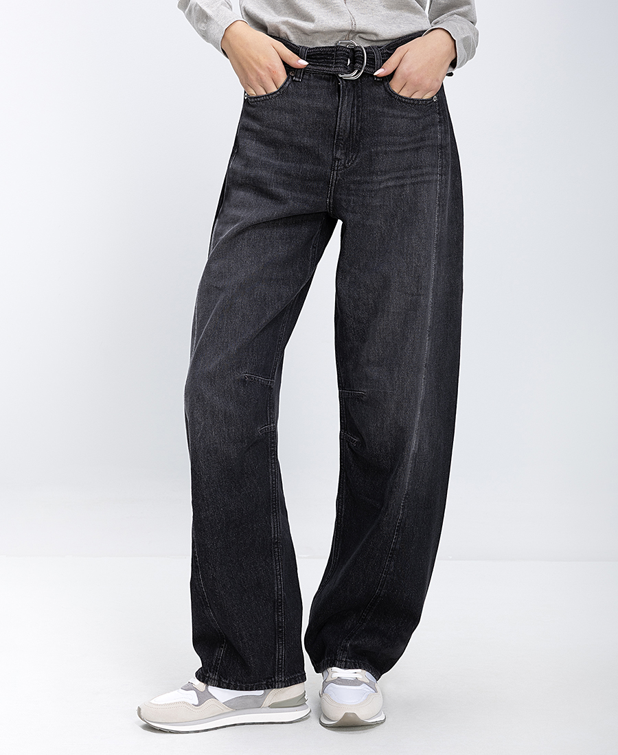 Boss Boss Γυναικείο Τζιν Balloon-Leg Denim Με Ζώνη