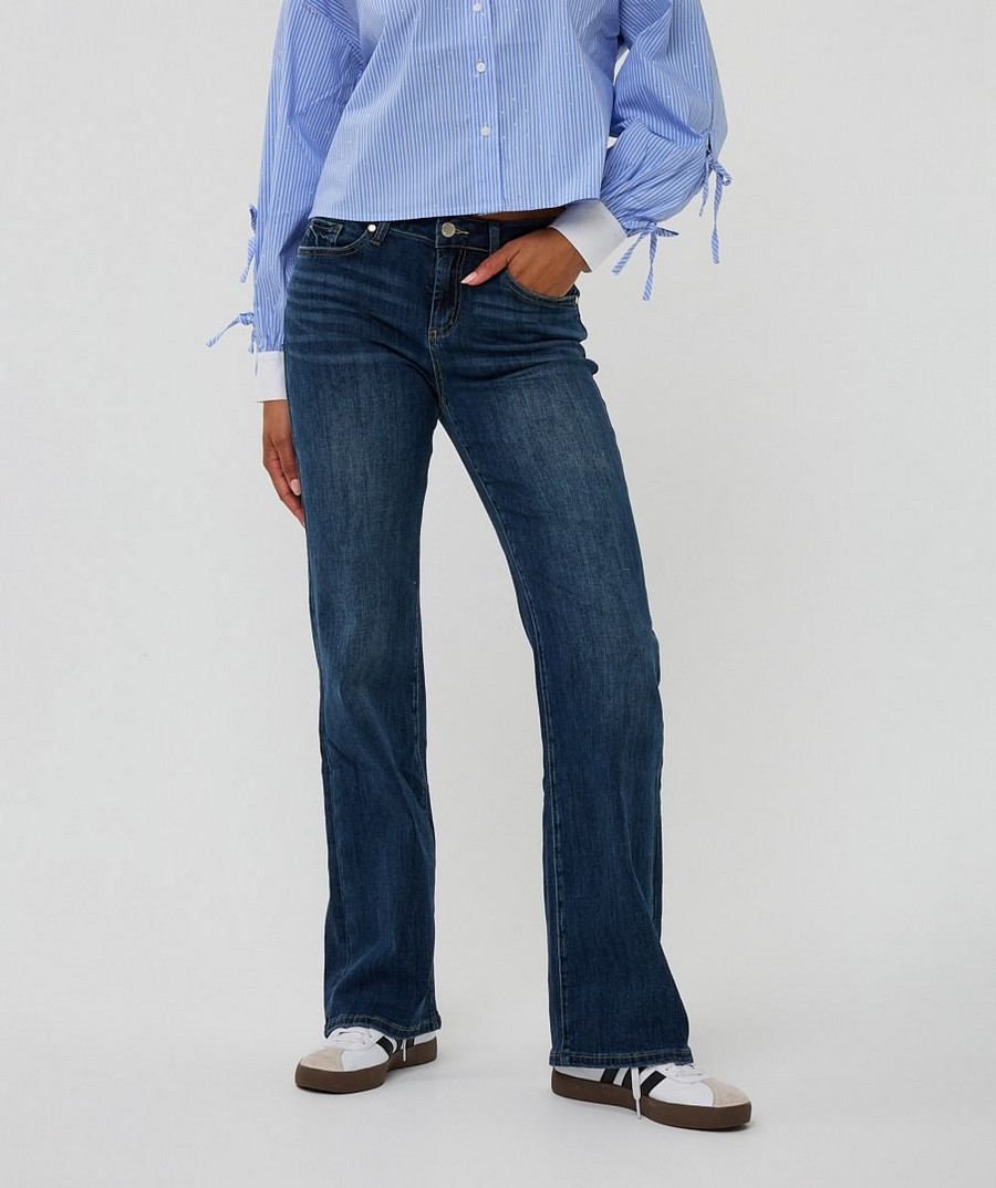 EsQualo EsQualo Γυναικείο Τζιν Παντελόνι Regular Fit Βαμβακερό