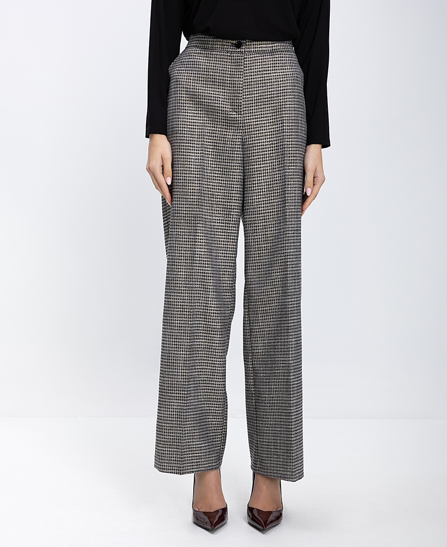 Γυναικείο Παντελόνι Με Σχέδιο Ψαροκόκαλο