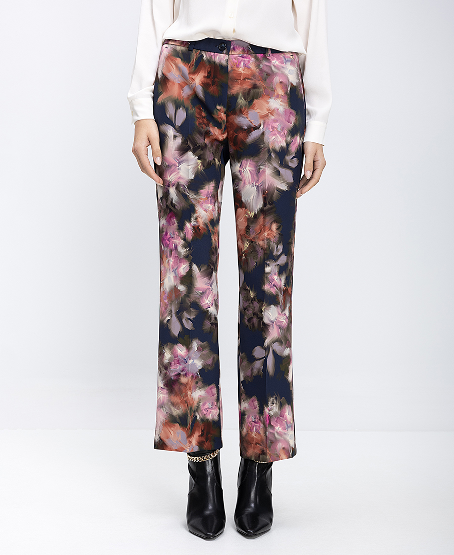 Γυναικείο Παντελόνι Σε Floral Μοτίβο