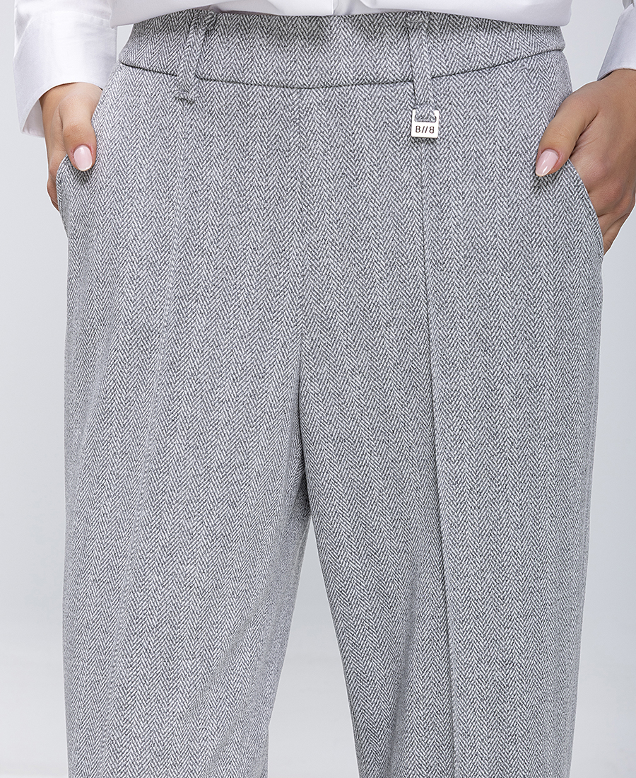 Γυναικείο Παντελόνι Straight Fit Με Κομψή Υφή φωτογραφία