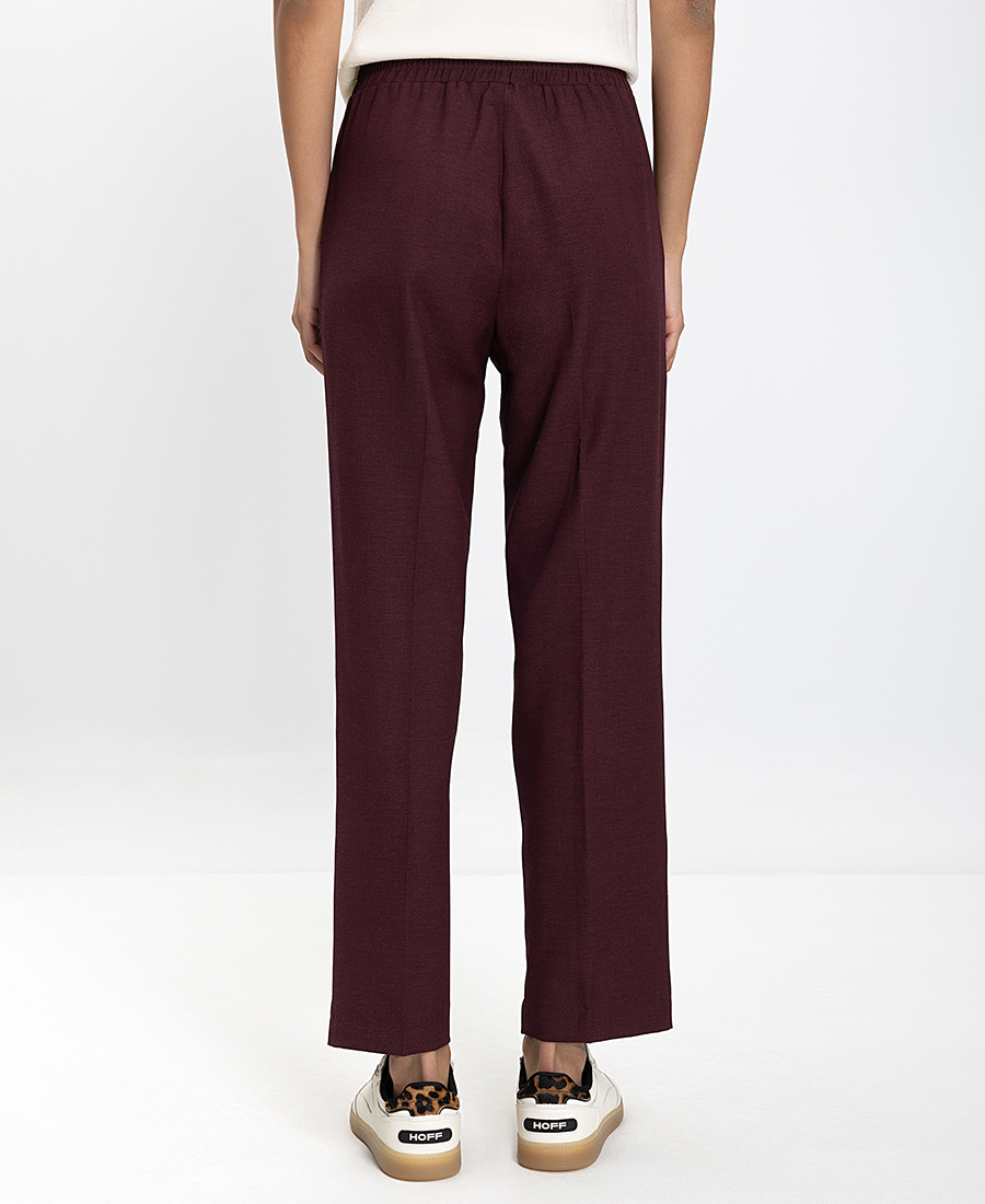 Γυναικείο Παντελόνι Regular Fit Με Ζώνη-Κορδόνι φωτογραφία