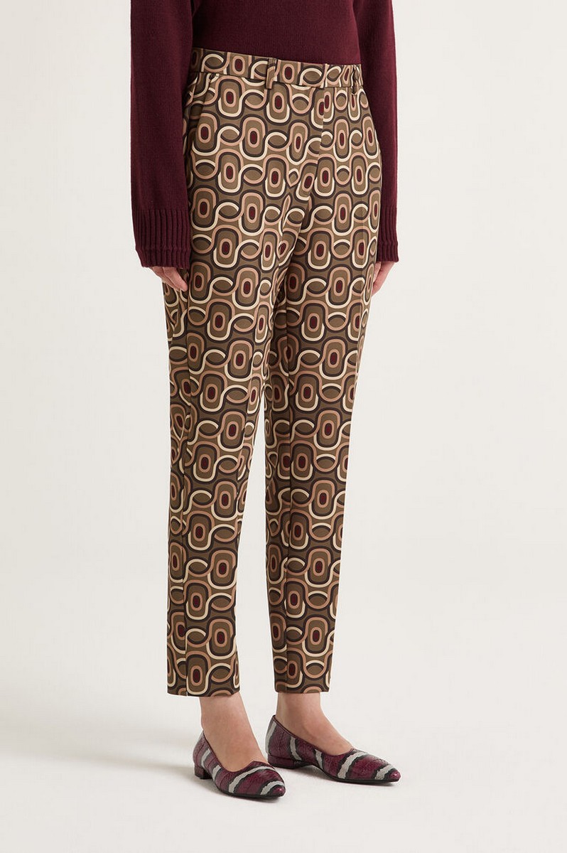 Maliparmi Maliparmi Γυναικείο Παντελόνι Rolling Chain Regular Fit